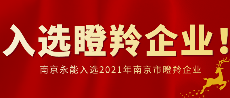 熱烈祝賀我公司成功入選南京市“瞪羚企業”名單！
